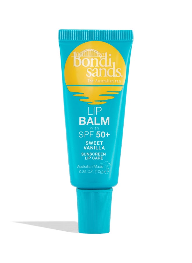 Lip Balm Vanilla SPF 50 10g | Broad Spectrum SPF 50 Moisturising Lip Balm | UVA UVB Sun Protection Lip Care with Sweet Vanilla Flavour | Nourishing Hydrating Daily Lip Sunscreen