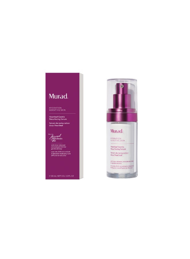 Murad Heartleaf Resurfacing Serum 30ml – Gentle Smoothing for Irritated Skin, Heartleaf & PHAs, Refined Texture Liquid for Bumpy Skin Relief 30ml