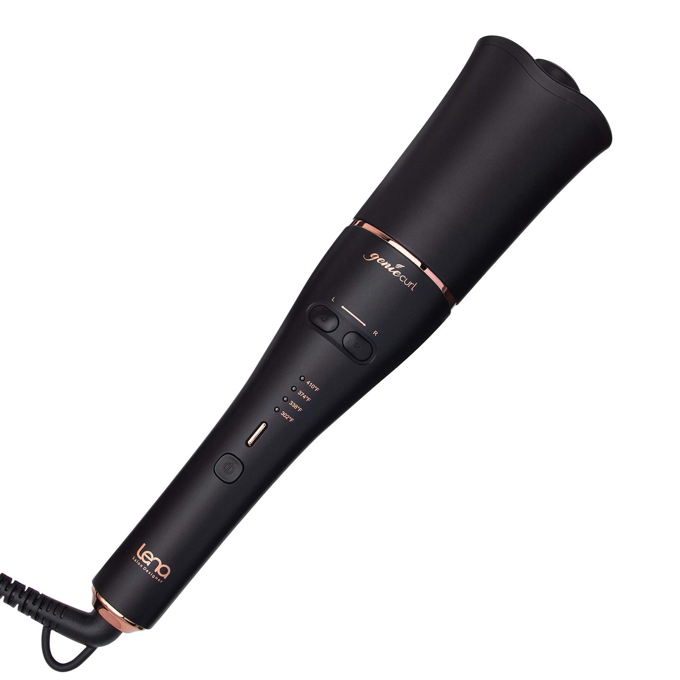 Lena Auto Hair Curler Automatic Curling Iron â€¢ Ionic Curling Wand Self Rotating Curler â€¢ Best for Long & Medium-Length Hair