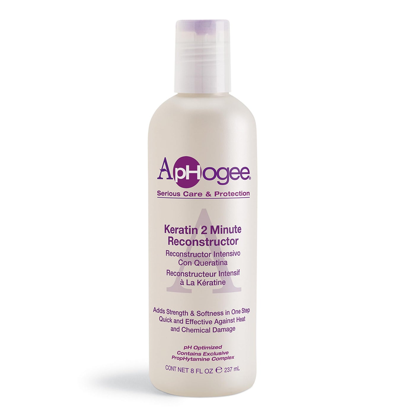 Aphogee Keratin 2 Minute Reconstructor, 8 fl oz â€“ Deep Conditioner for Color-Treated & Heat-Styled Hair, Smooths & Adds Shine