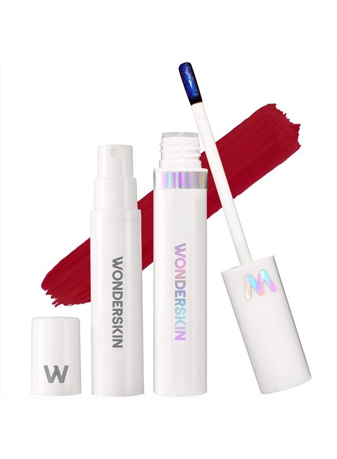 Divine Wonder Blading Peel and Reveal Lip Stain Kit, Nude Lip Stain, Lip Stain Long Lasting Waterproof, Transfer Proof Pink Lip Stain, Waterproof Lip Tint (Divine)