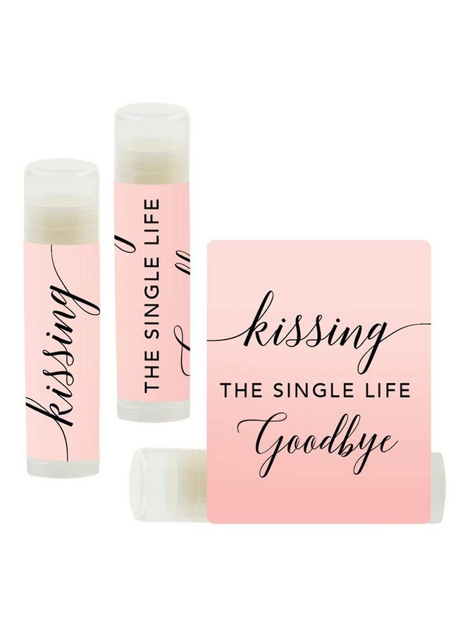 Blush Pink Rose Elegant Bridal Shower Engagement Party Collection Lip Balm Chapstick Favors Kissing The Single Life Goodbye 12Pack Bridal Shower Bachelorette Party Favors Decor