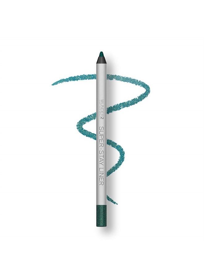 SUPERSTAY LINER Makeup Eyeliner Pencil Long Lasting Waterproof Eye Liner 0.2 Gram, Glitter Emerald, 1 Count