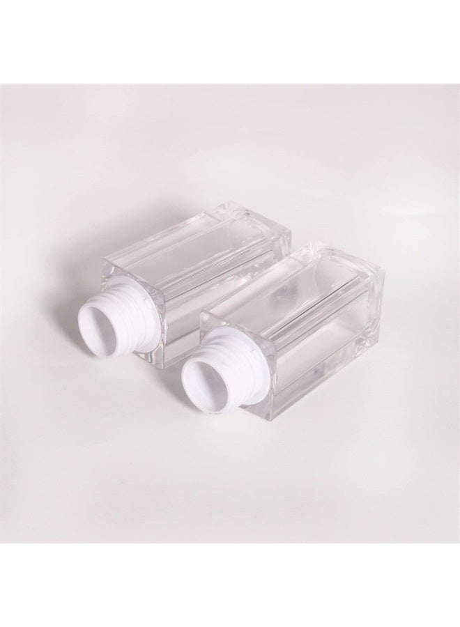 24pcs 5ml Empty white square lipgloss tubes bulk wholesale with big wand lipgloss containers…