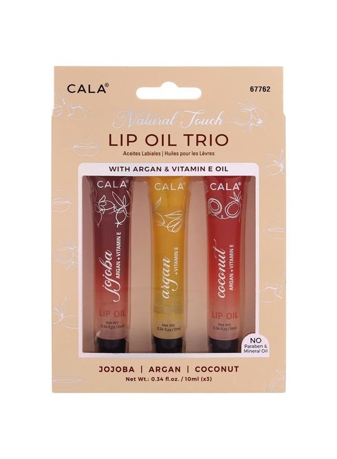 LIP OIL TRIO: JOJOBA, ARAGON, COCONUT