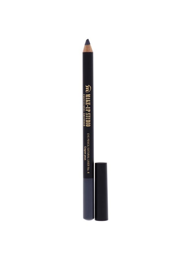 Professional Make-Up Natural Eyeliner Pencil - Highly Pigmented Formula - Ideal For Setting A Clean Line - Blendable And Suitable For Waterline - Matte Finish - 4 Grey - 1 Pc