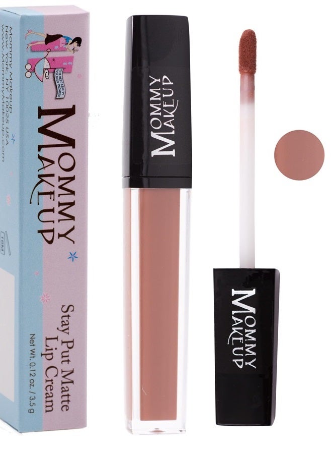 Stay Put Matte Lip Cream | Kiss-Proof/Mask-Proof Matte Lipstick - a cinnamon brown [Sienna]