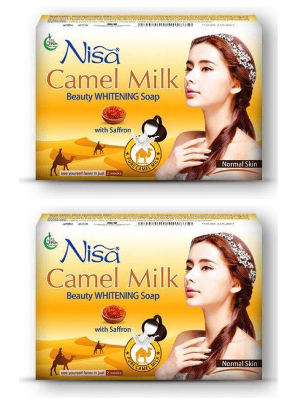 Camel Milk Beauty Bar Soap With Saffran Normal Skin 2 Pcs