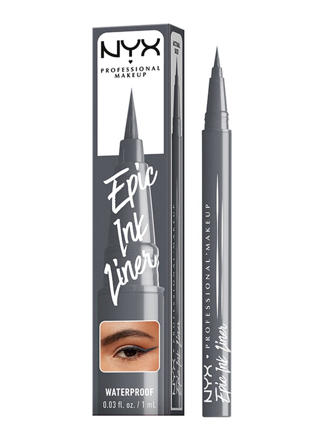 Epic Ink Liner Waterproof Liquid Eyeliner - Stone Washed Vegan Formula Intense Pigment