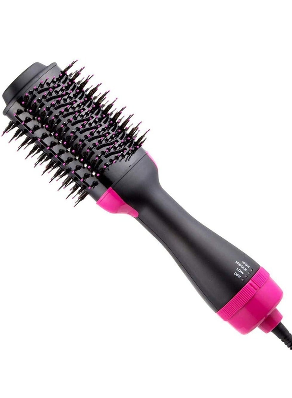 Hot Air Brush One Step Hair Dryer & Curly Hair Comb for All Hair Type with Anti-Scald Feature Multi-Functional High-Power 3-in-1 Salon