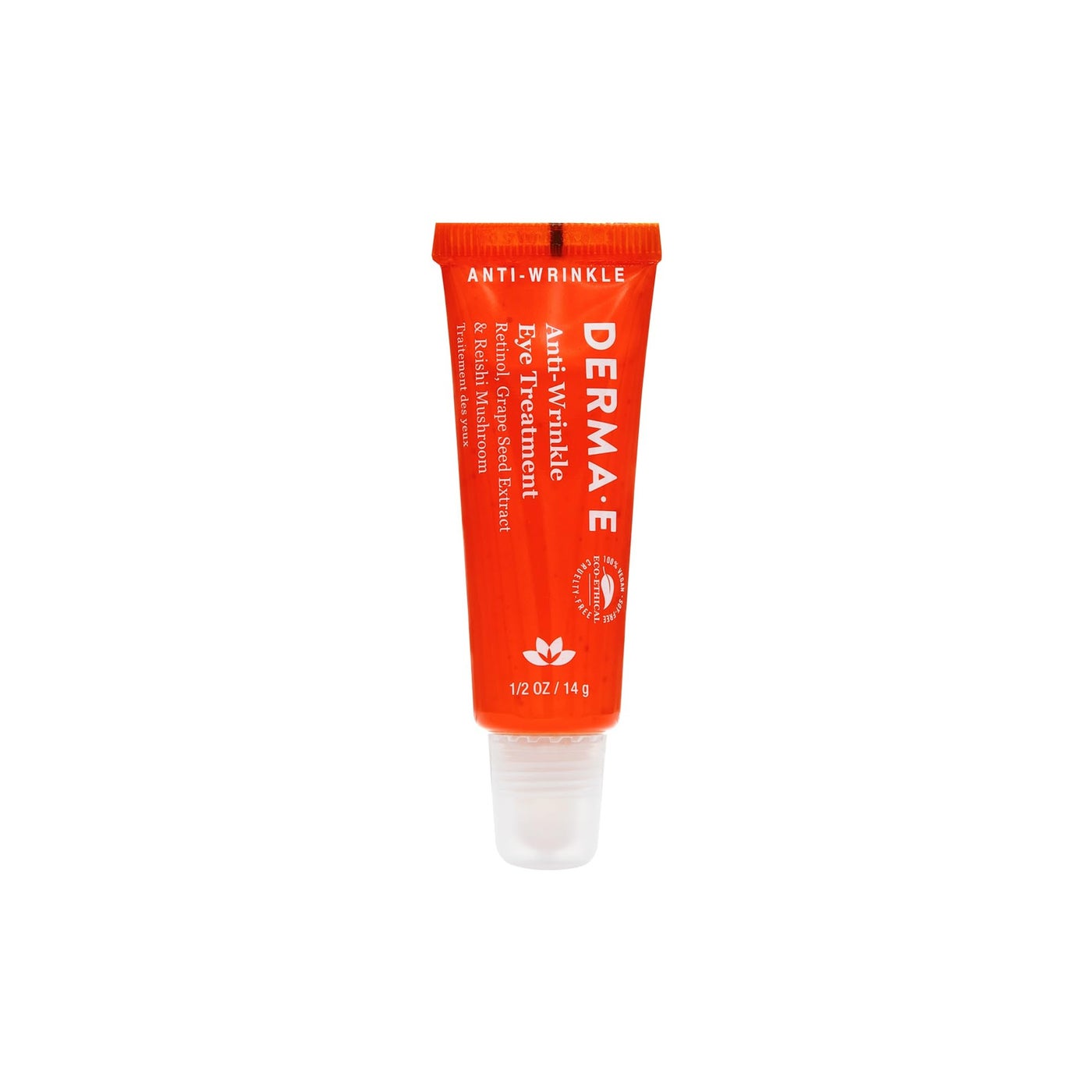 Derma E Anti-Wrinkle Eye Treatment â€“ Anti-Aging Cream with Retinol, Grape Seed Extract and Reishi Mushroom â€“ Hydrating Serum for Under Eye and Eyelids, 1/2 oz