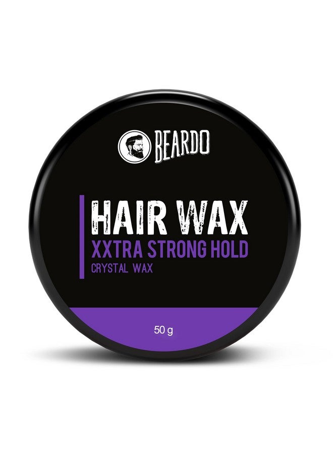 Beardo Xxtra Stronghold Hair Wax, 50 gm | Crystal Hair Wax | Hair Wax Men | Glossy Finish | Shine |Extra Strong Hold | Styling Wax