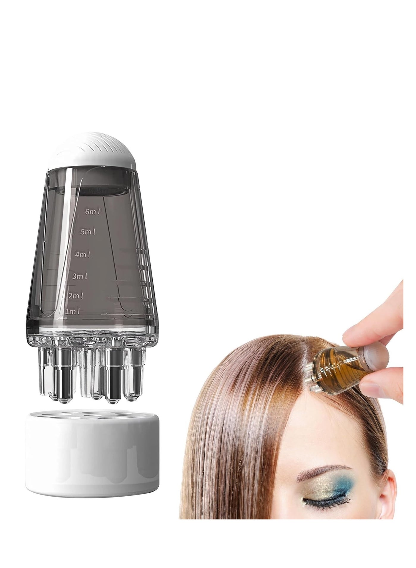Hair Oil applicator, Scalp Applicator Comb, Scalp Oil Applicator, Root Comb Applicator Bottle for Hair, Hair Serum Applicator Suitable for Various Liquids, Ball Hair Oil Applicator Bottle, for Home