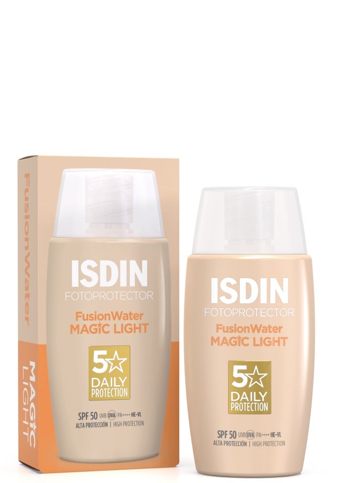 Fotoprotector Fusion Water Colour Light 50 ML Ultralight Tinted Sunscreen