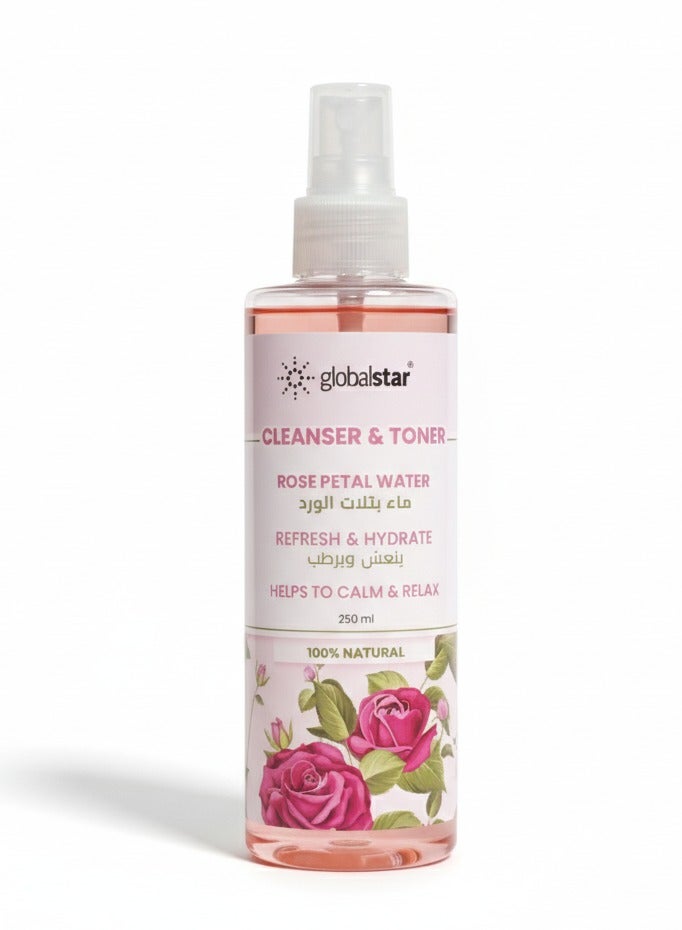 Rose Water Facial Toner 250ml – Pure Essence for Refreshing and Toning Skin