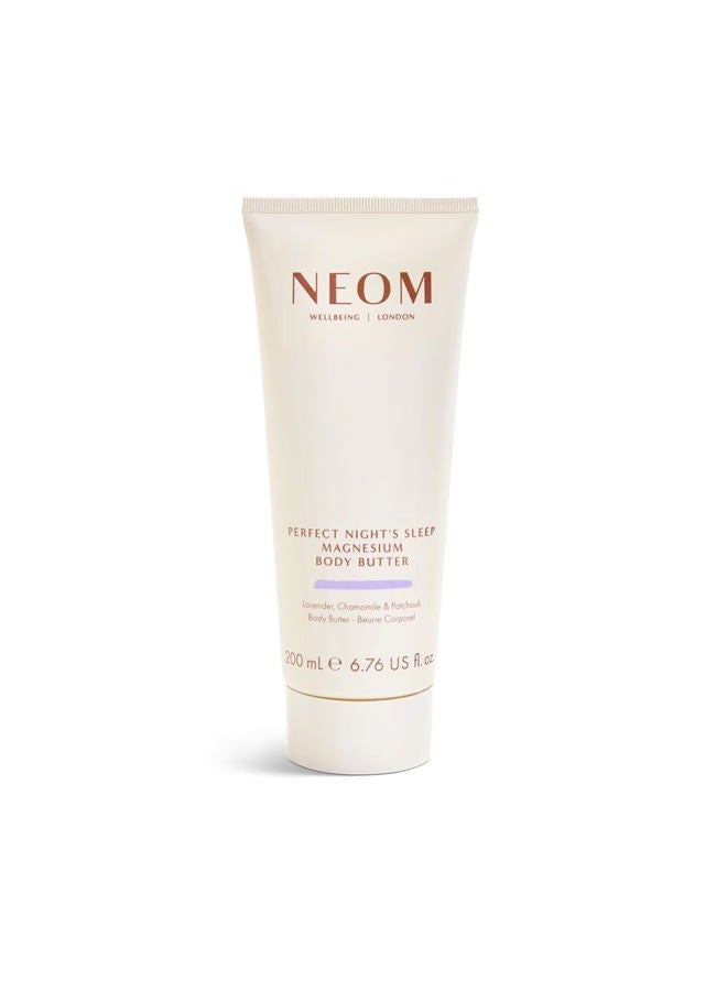 Magnesium Body Butter | 6.76 Fl Oz (200ml) | Lavender, Chamomile, & Patchouli | Lotion for Sleep with Essential Oils | 100% Natural Fragrances | Nourish & Soften | Signature Sleepy Scent