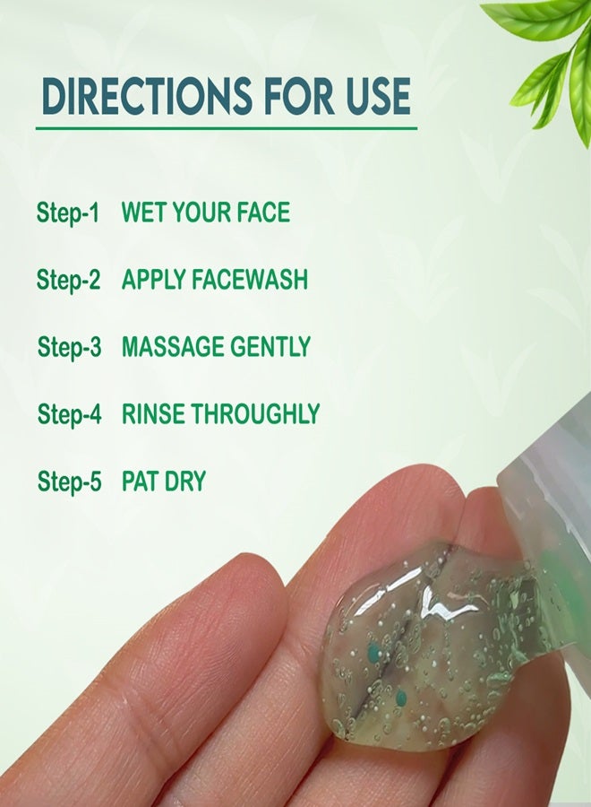 Jovees Herbal Tea Tree Oil Control Face Wash 120ml | Paraben & Alcohol-Free | Controls Oil, Prevents Breakouts | For Oily & Sensitive Skin - image 7