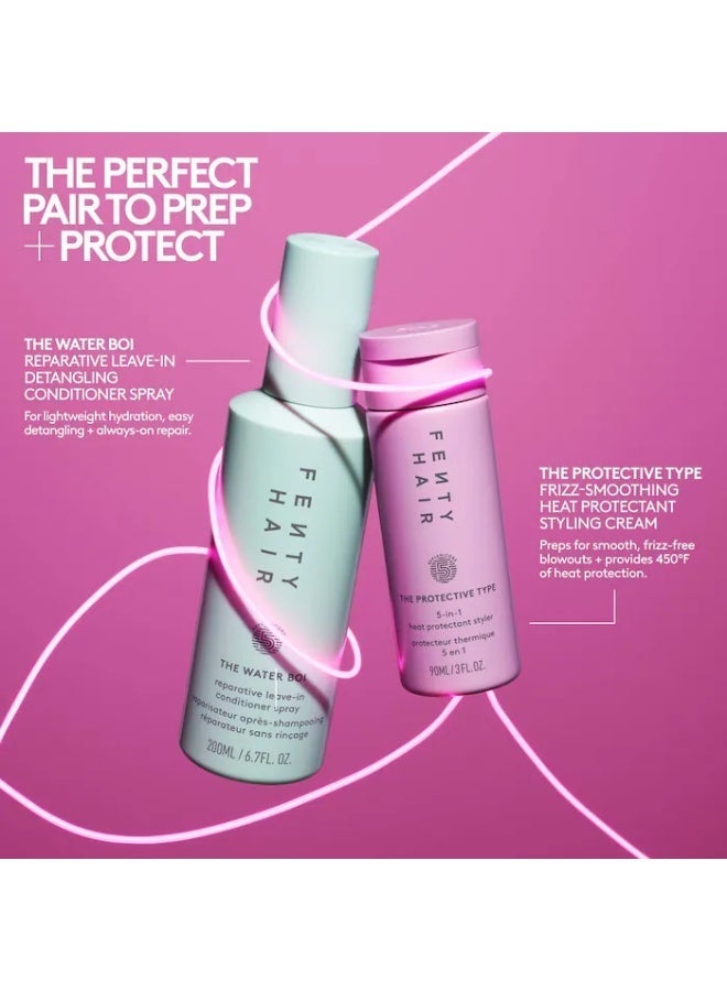 The Hot & Hydrated Ones Heat Protectant & Leave-In Conditioner Hair Gift Set | Duo Set for Heat-Damaged & Dry Hair Protection | Frizz-Control Moisture-Locking Styling Gift Set for Wavy Curly & Coily Hair - image 2