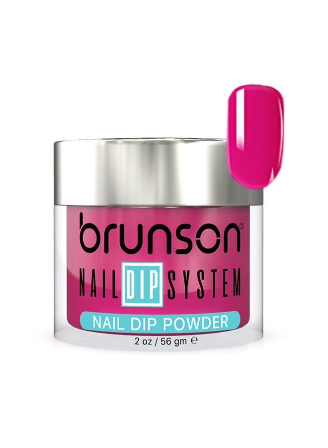 Nail Dip Powder Dip And Buff System Color 56gm, French Nail Art Starter Manicure Salon DIY At Home Odor Free And Long Lasting No Needed Nail Lamp Curing BDK156