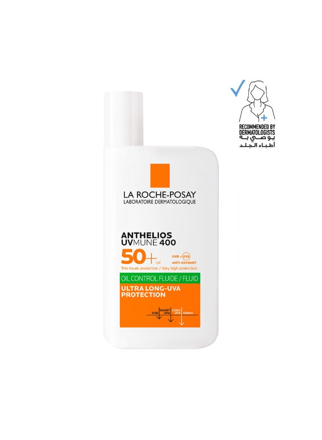 Anthelios Uvmune 400 Oil Control Invisible Fluid Sunscreen Spf 50+