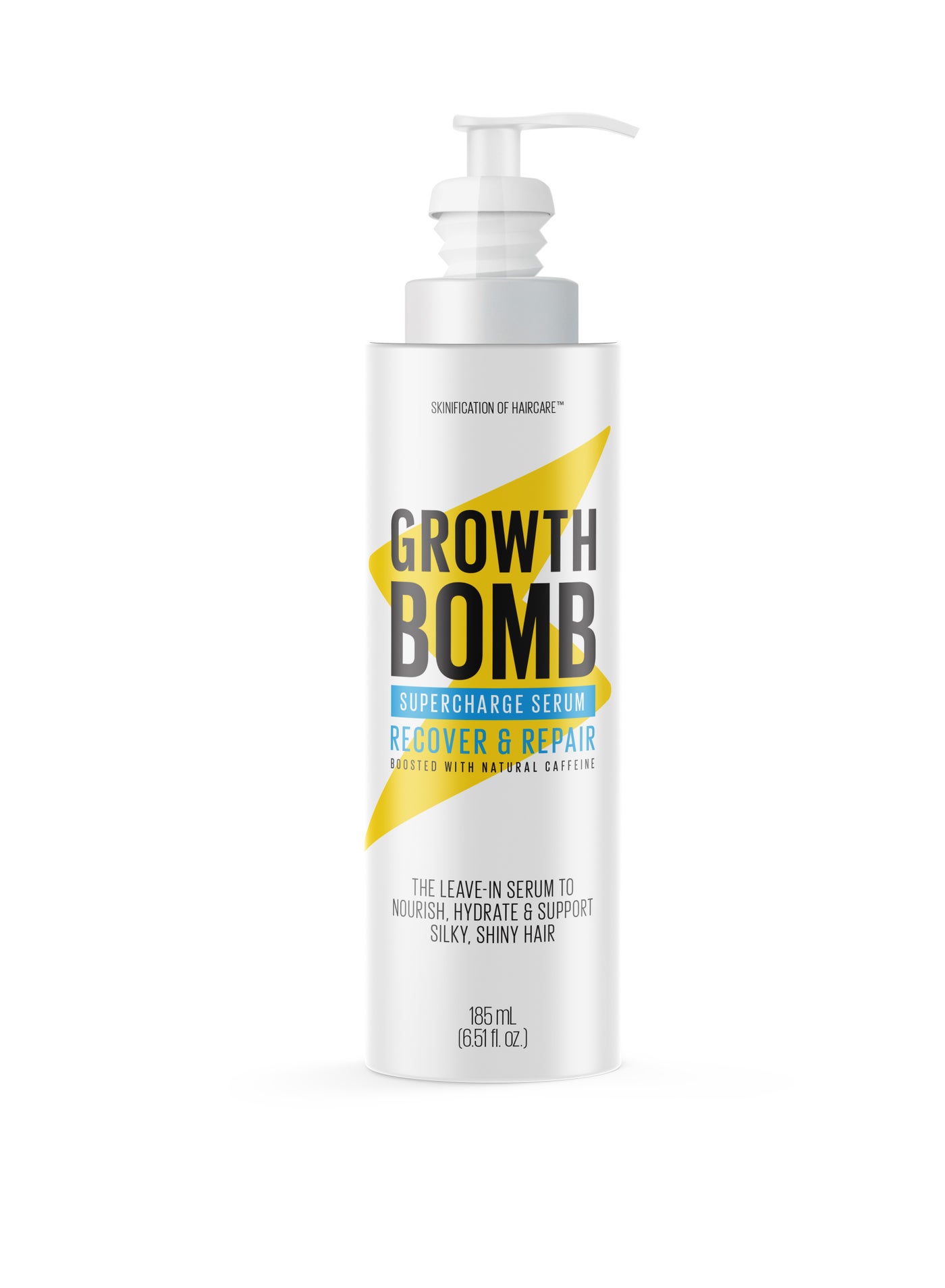 Advanced Hair Growth Serum with Yerba Mate Leaf, Saw Palmetto & Tea Tree Oil - Reduces Hair Fall, Strengthens Strands & Promotes Scalp Health for Silky, Hydrated Hair (185 ml)