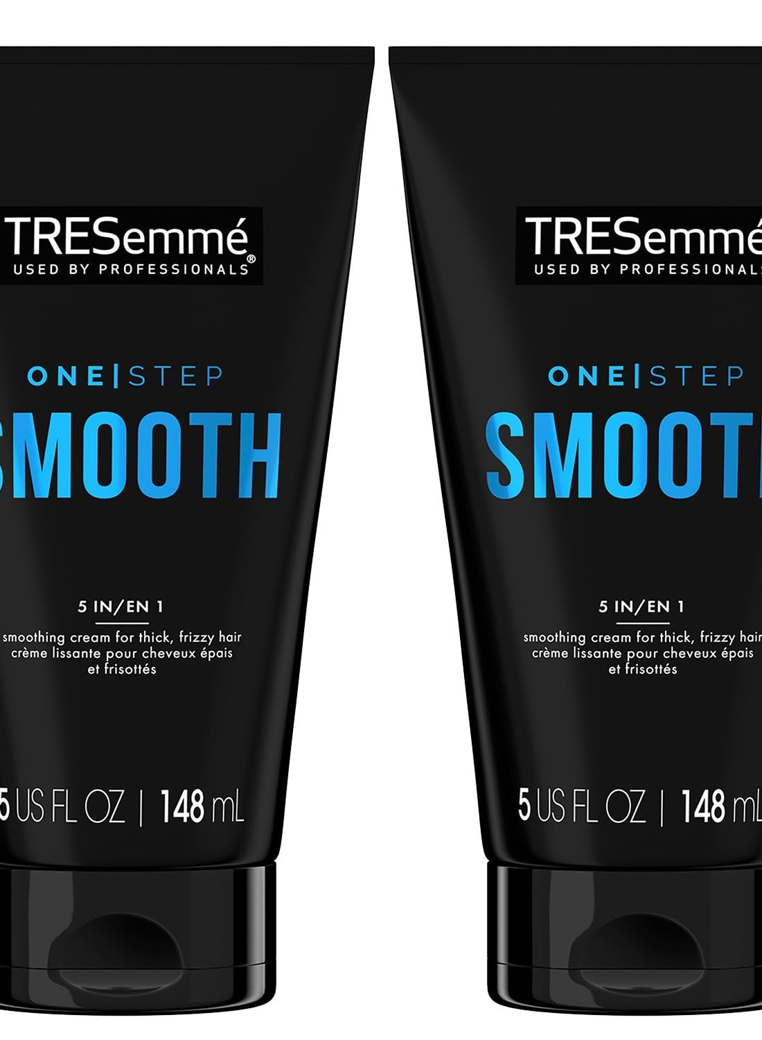 TRESemmé Hair Smoothing Cream 2-Pack - One Step Smooth 5-in-1 Anti-Frizz Hair Products for Thick Hair, Heat Protectant, 5 Oz Ea