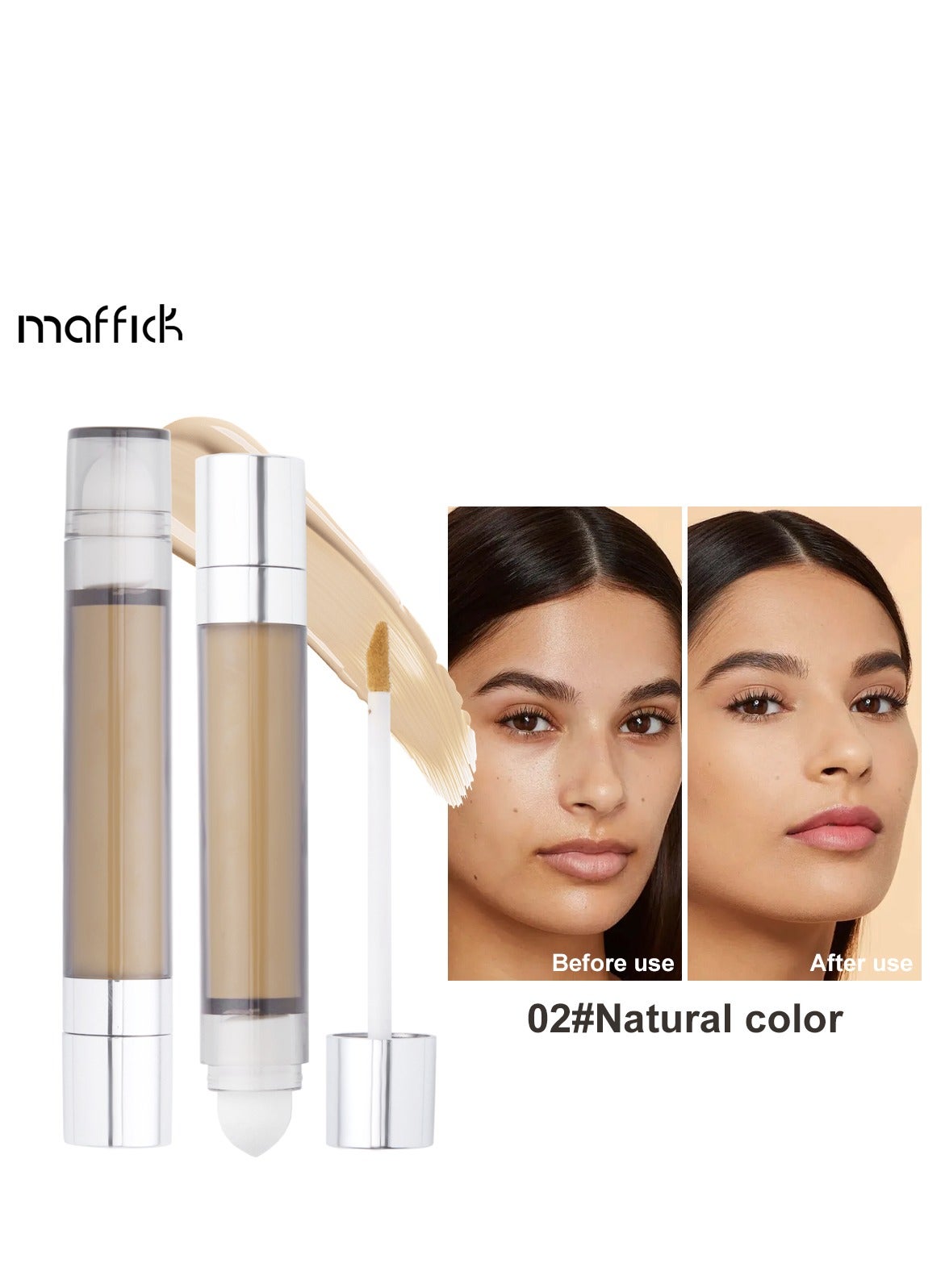 Liquid Concealer Contour, 3 Colors, Cream Lightweight, Concealing Blemishes, Brightening Dark Circles