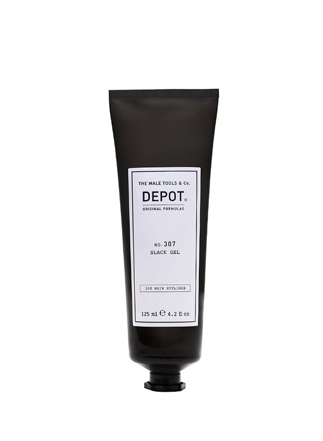 Black Pigmented Hair Gel - Provides a Strong Hold, Adds Shine & Enhances Dark Hair Colors for a Deeper, Richer Look (125 ml)