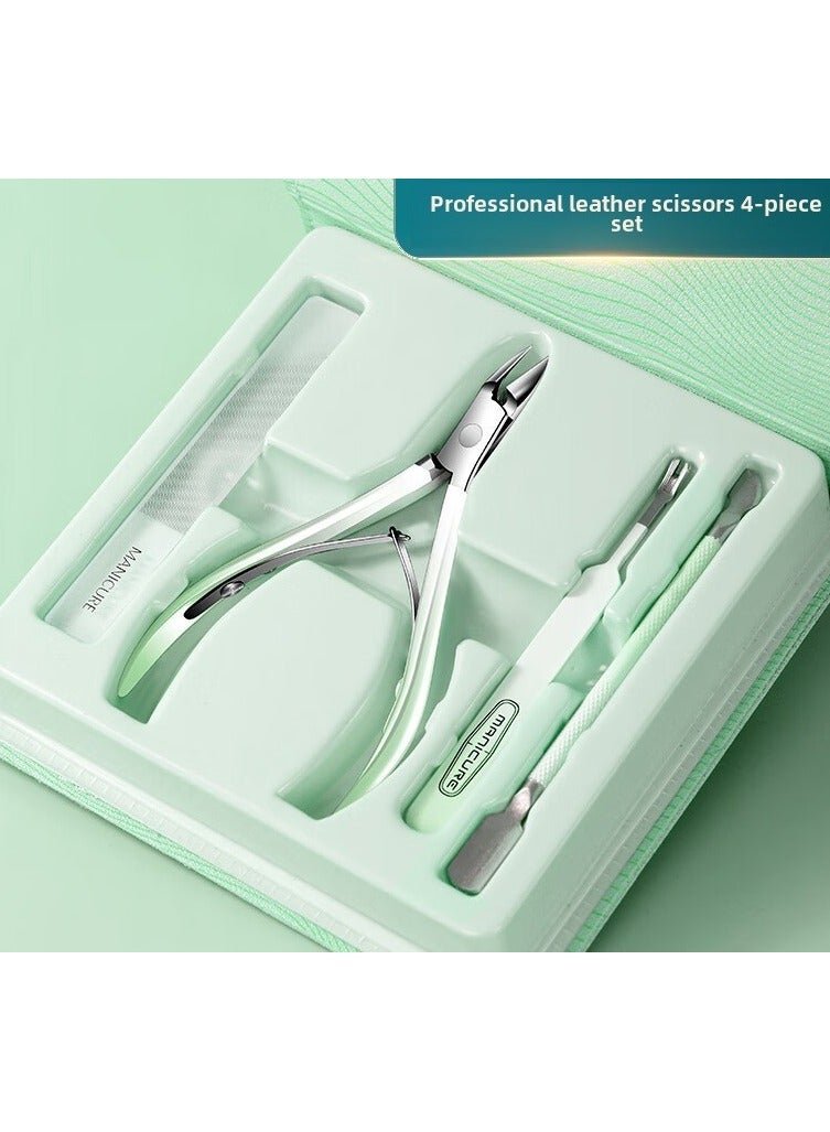 4pcs/set Manicure Special Epidermis Clippers, Dead Skin Removal Pliers, Stainless Steel Trimming Pedicure Care Tools