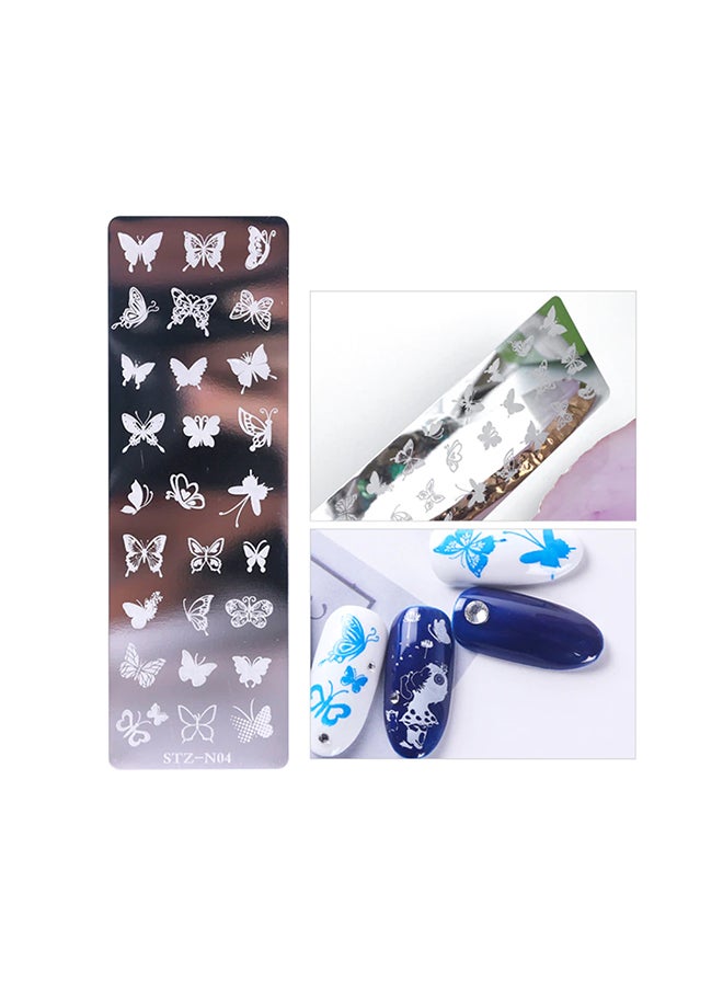 Nail Stamping Plates Nail Art Stamping Stamper Scraper Tool for Professional Manicure and Pedicure Perfect Stencil for Beautiful Nail Designs in Salons and at Home Nail Art Templates