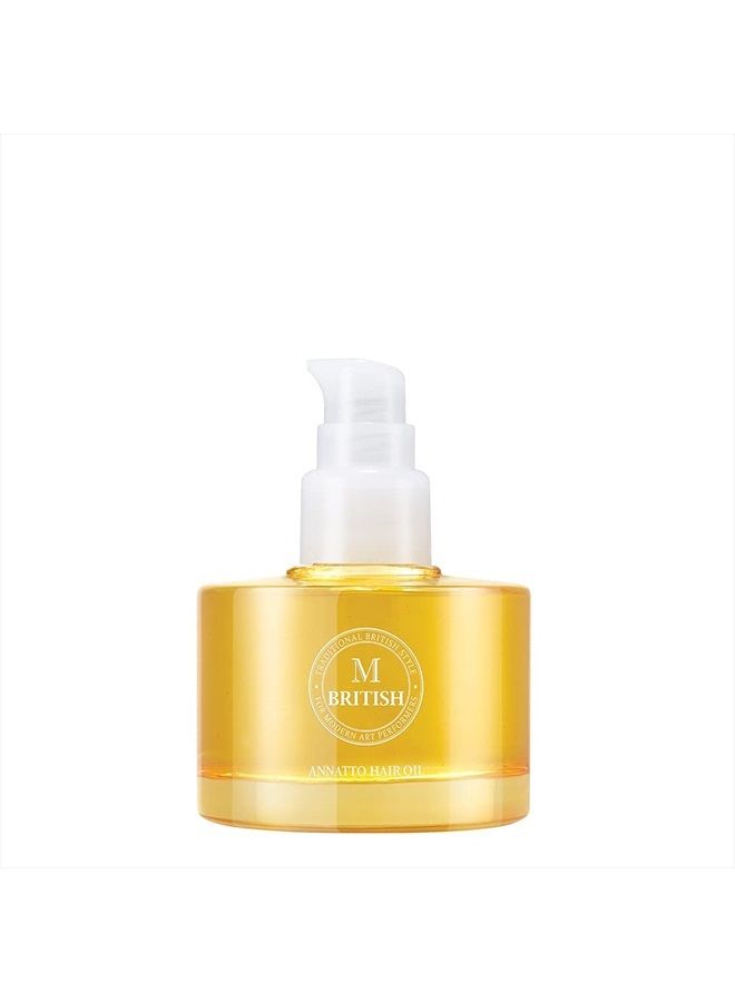 Annatto Hair Oil | Protects hair | Vegan | for all hair type | Frizz-free Shine | Instantly Absorbed | Treatment (2.36 fl.oz)
