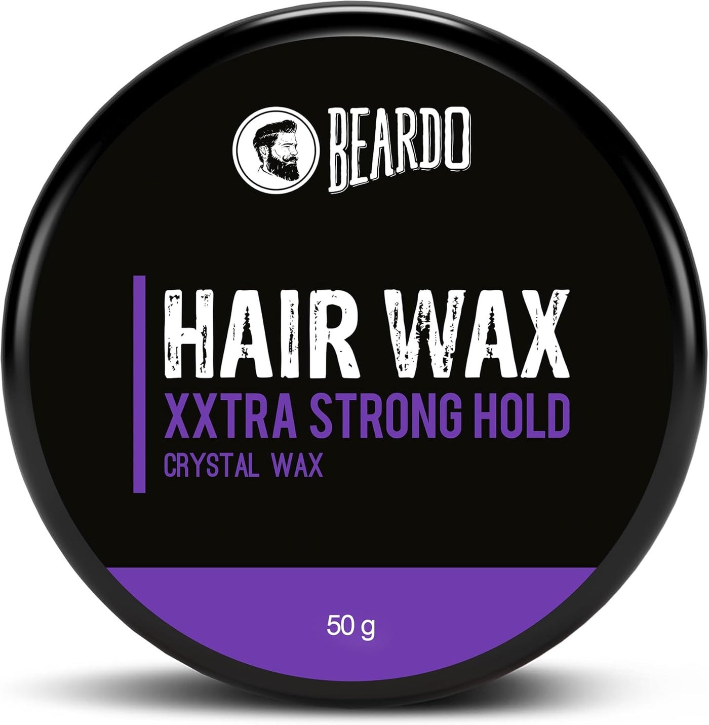 Beardo XXtra Strong Hold Hair Wax - 50g Crystal Wax for Glossy Finish and Extreme Hold
