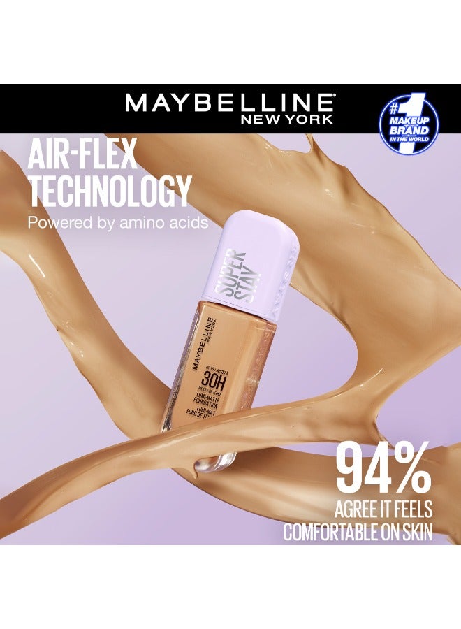 MAYBELLINE SUPER STAY LUMI-MATTE FOUNDATION 30H LONGWEAR, LIGHTWEIGHT, WATERPROOF, SWEATPROOF, HEATPROOF, STAY TRUE TO TONE ALL DAY, 108 - image 5