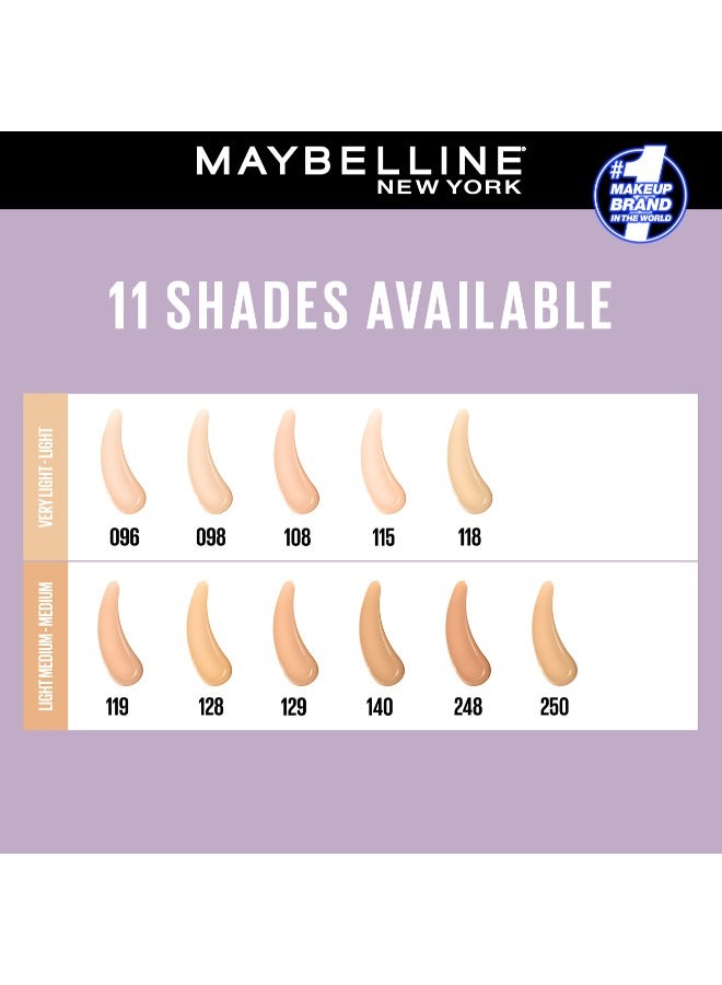 MAYBELLINE SUPER STAY LUMI-MATTE FOUNDATION 30H LONGWEAR, LIGHTWEIGHT, WATERPROOF, SWEATPROOF, HEATPROOF, STAY TRUE TO TONE ALL DAY, 108 - image 7