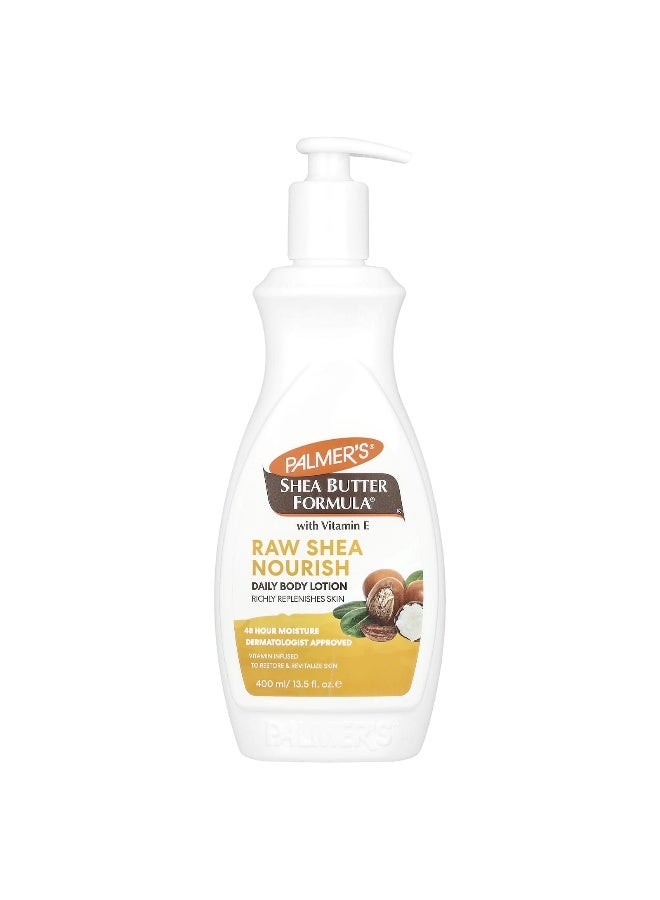 Palmer's, Shea Butter Formula® with Vitamin E, Raw Shea Nourish Daily Body Lotion, 13.5 fl oz (400 ml)