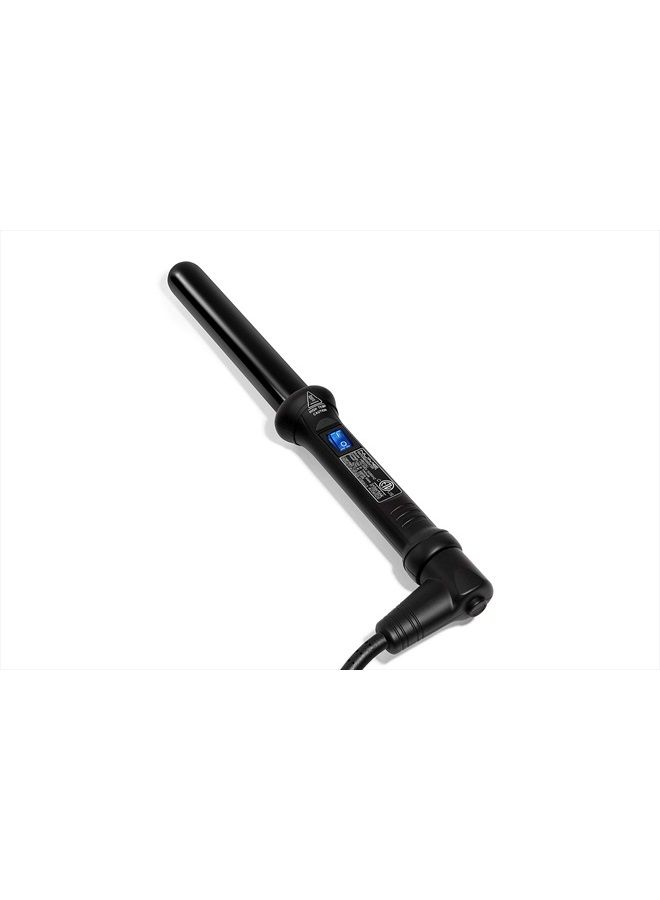 Classic Ceramic Curling Wand - Tourmaline 25mm Barrel Hair Curler, Negative Ion Conditioning, Far Infrared Heat - All Hair Types