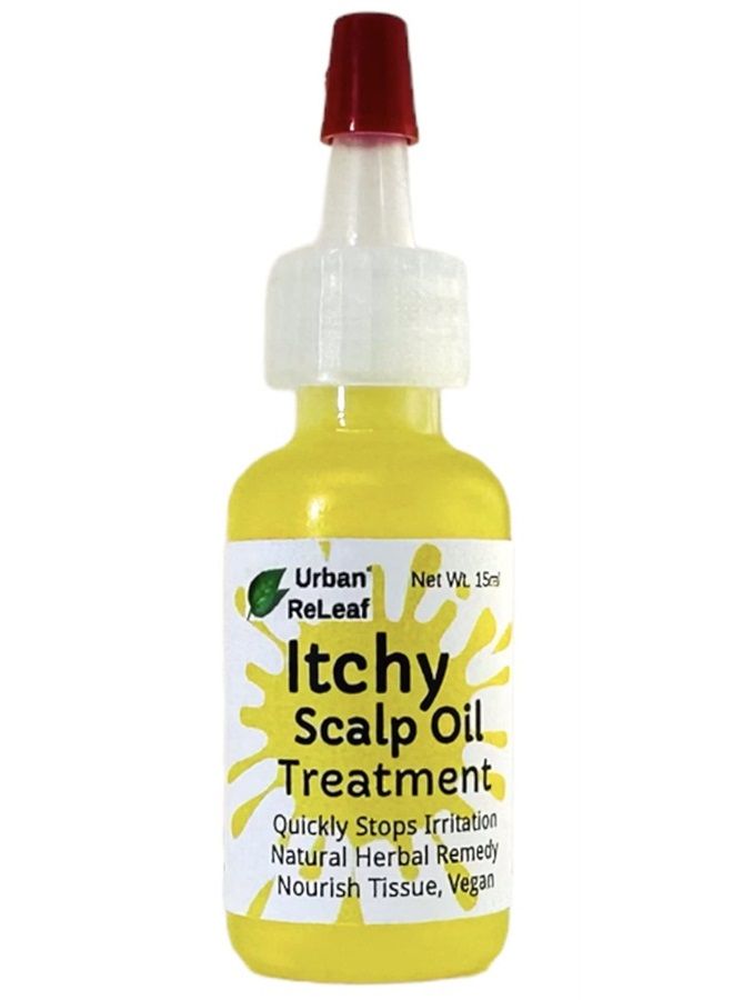 Itchy Scalp Oil Treatment ! Braids, Wigs, Weaves, Tight & Itchy Skin Relief, Shaved Bald Head, Quickly Stops Irritation, Natural Herbal Remedy, Made Fresh in USA!