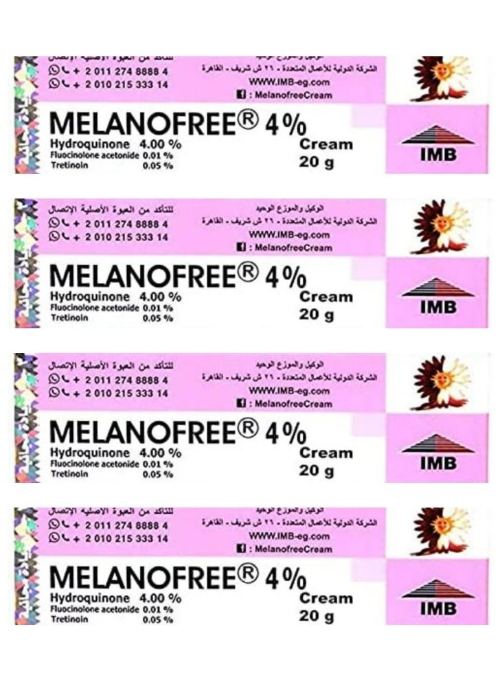 Melanofree facial whitening kit 4 pieces