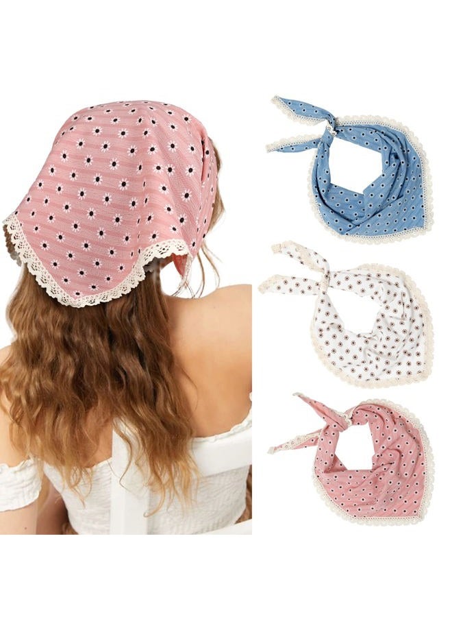 Bandana Headband Chiffon Scarf Headbands - Hair Bandana Floral Hair Kerchief Print Hair Scarves Kerchief for Women