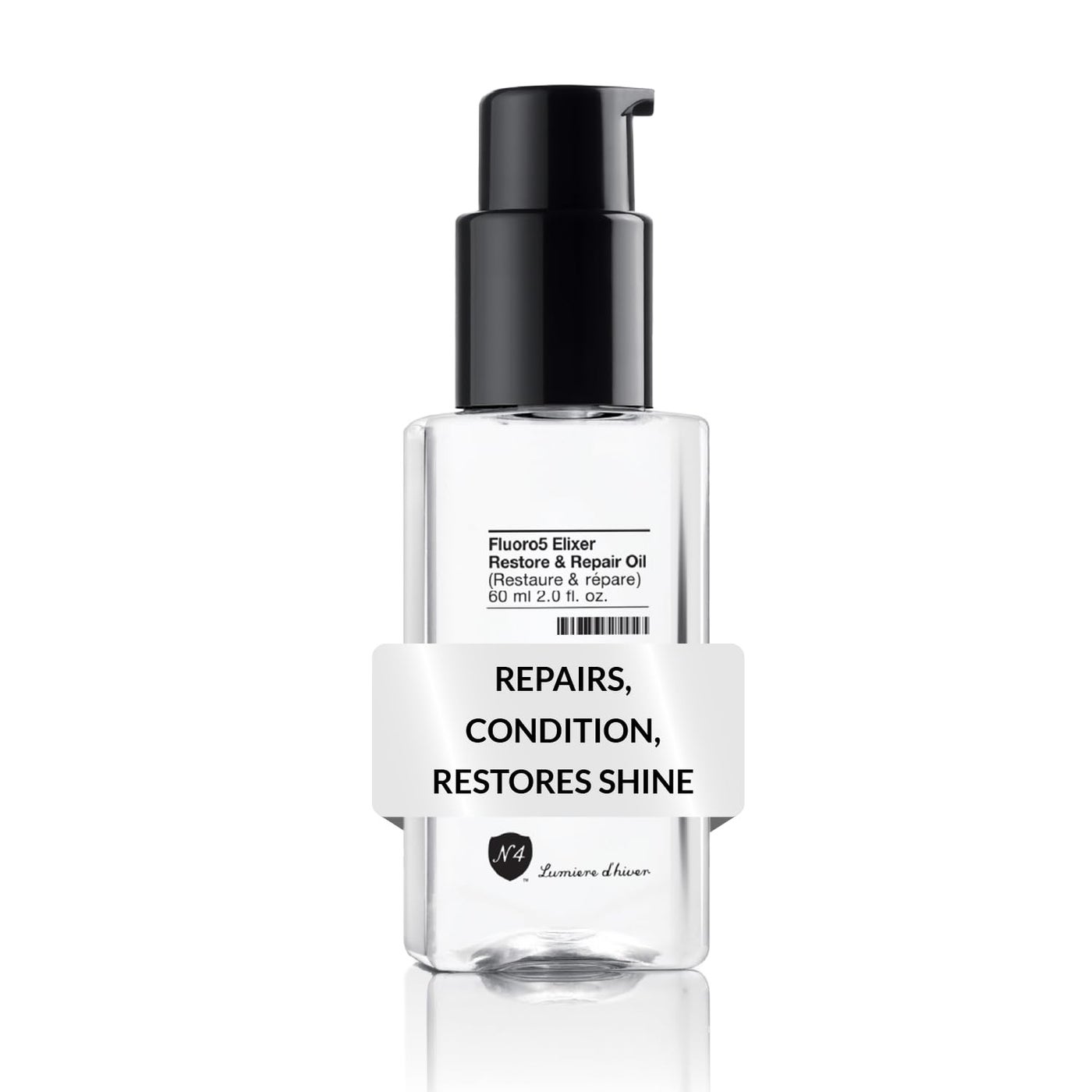 Number 4 Hair Oil, Fluoro5 Elixir Restore & Repair, Anti Frizz Serum for Damaged Hair, 2.0 oz √¢‚Ç¨‚Äú N4 Hair Care