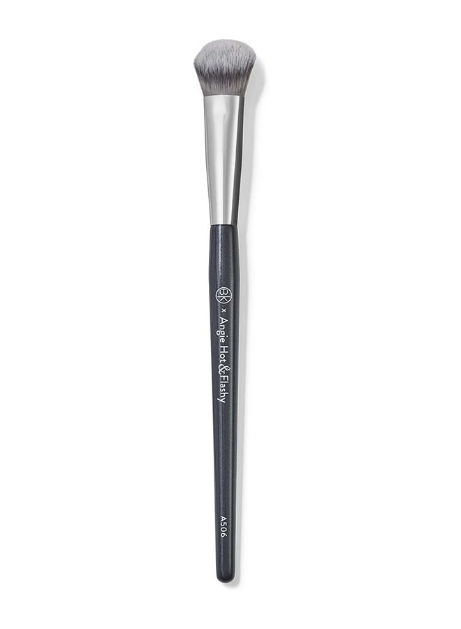 Angie Hot & Flashy A506 Concealer Brush - "Kitten Paw" Face Brush - Under -Eye Concealing and Contouring - Makeup Brushes