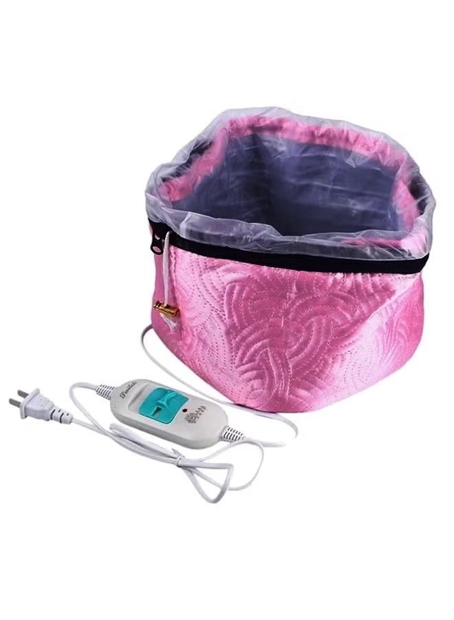 Hair Treatment Thermal Cap Pink/White