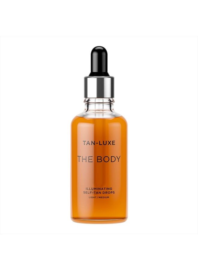 The Body - Illuminating Self-Tan Drops, 50ml - Cruelty & Toxin Free - Light/Medium