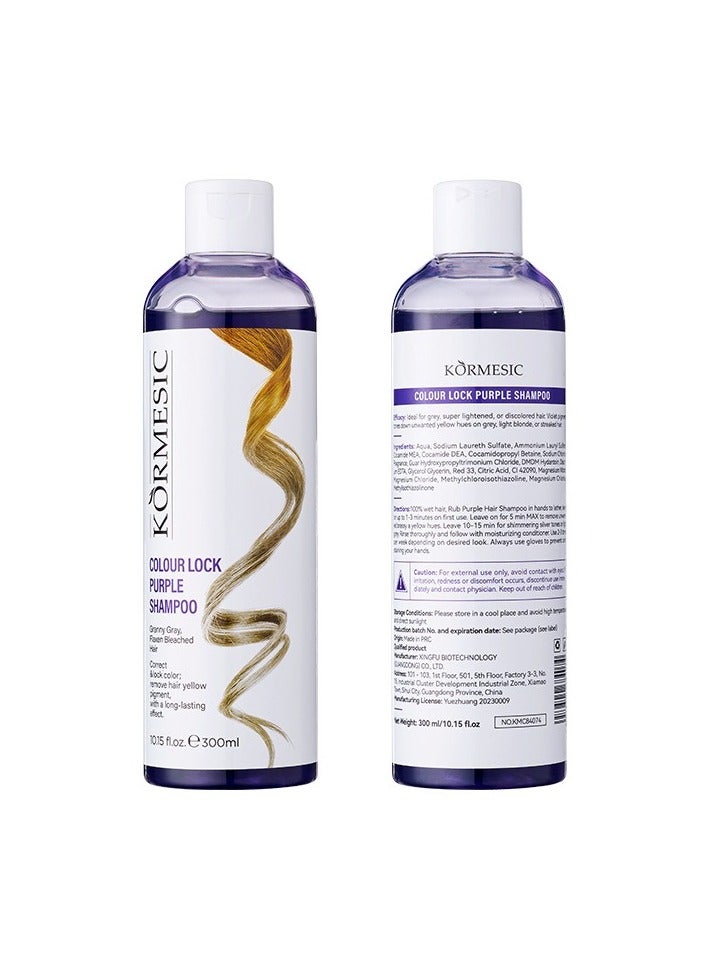Color-Lock Purple Shampoo - 300ml Color-Protecting Shampoo