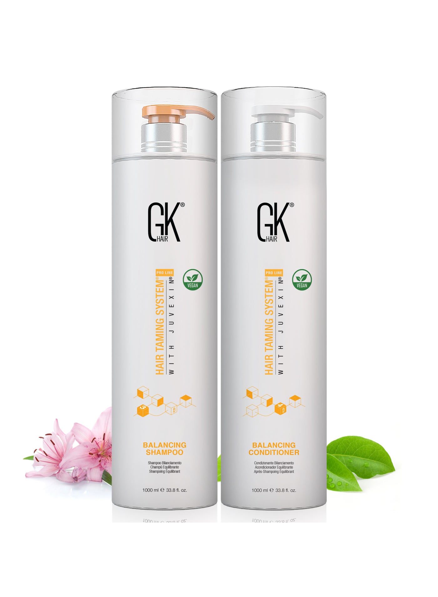 Balancing Shampoo and Conditioner Sets (33.8 Fl Oz/1000ml) For Oily & Color Treated Hair Deep Cleansing Ideal for Over-Processed and Environmentally Stressed Hair