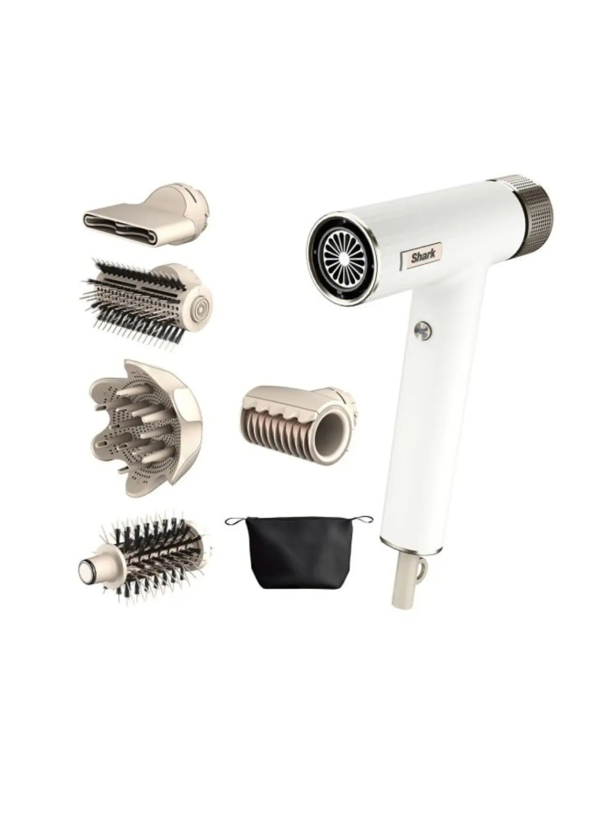 Shark Air Styler SpeedStyle RapidGloss Finisher & High-Velocity Hair Dryer,Powerful, Lightweight, with Storage Bag, Silk, HD352ME