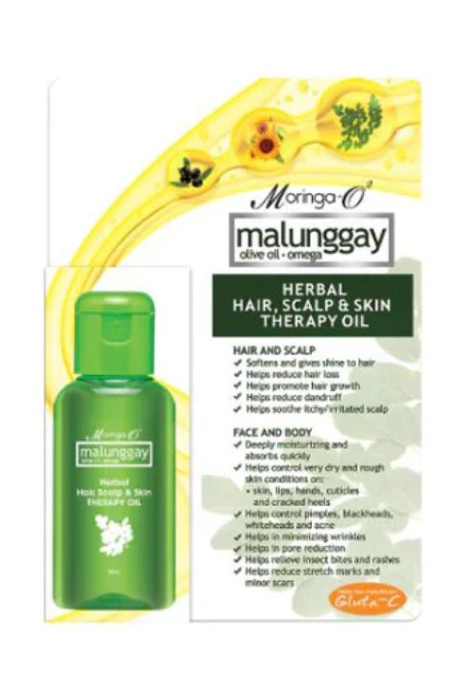 Moringa-02 Malunggay Herbal Hair Scalp and Skin Therapy Oil 30mL