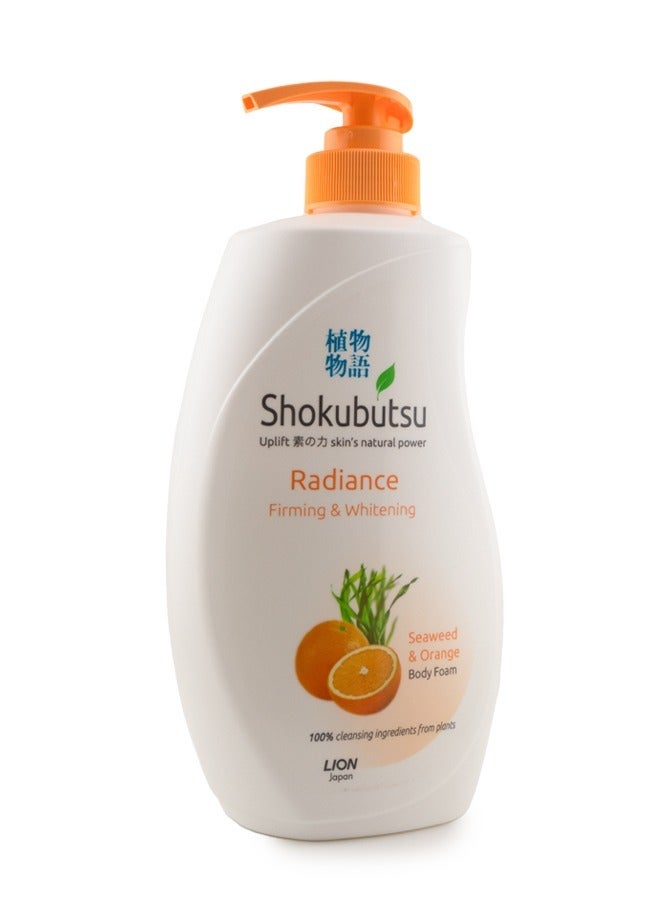 Shokubutsu Body Foam Radiance Firming Whitening 500 ml