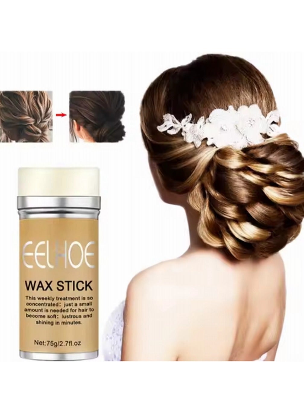 Hair Styling Wax Stick 75g