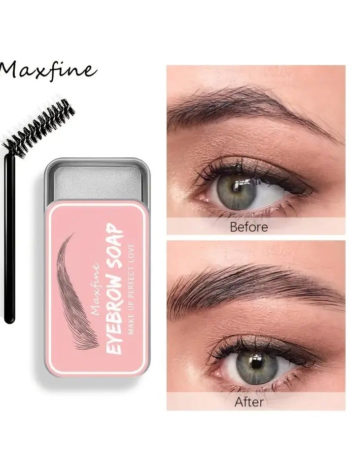 Waterproof Eyebrows Soap, Long Lasting Brows Gel Waterproof Eyebrow Styling Pomade Eyebrow Wax For Makeup
